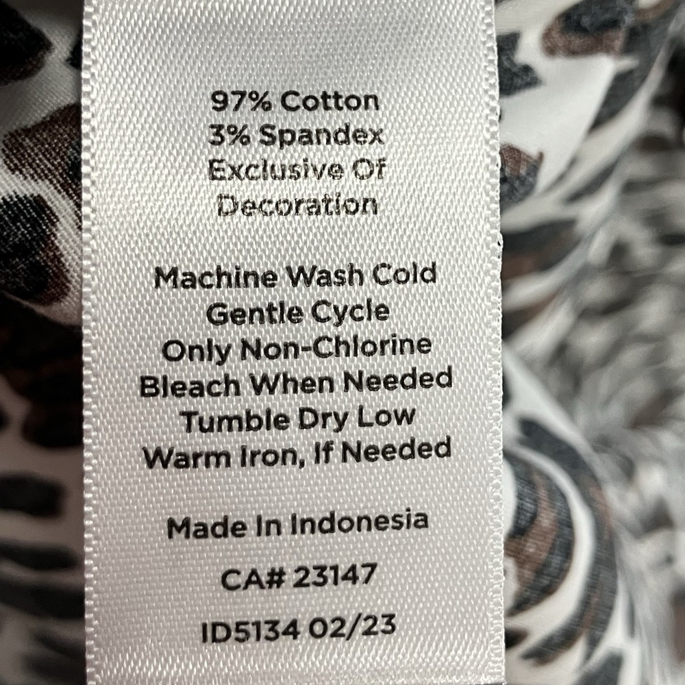Talbots Leopard Print Button Down Blouse Womens S… - image 8